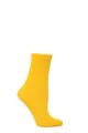 Ladies 1 Pair Trasparenze Monique 60 Denier Cotton Sock - Yellow