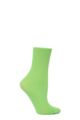 Ladies 1 Pair Trasparenze Monique 60 Denier Cotton Sock - Pistachio