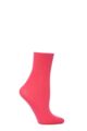 Ladies 1 Pair Trasparenze Monique 60 Denier Cotton Sock - Hot Pink