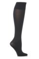 Ladies 1 Pair Trasparenze Cinzia Microfibre Knee Highs - Navy