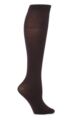 Ladies 1 Pair Trasparenze Jennifer Merino Wool Knee High Socks - Purple