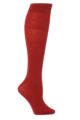 Ladies 1 Pair Trasparenze Jennifer Merino Wool Knee High Socks - Wine Red