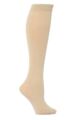 Ladies 1 Pair Trasparenze Jennifer Merino Wool Knee High Socks - Stone