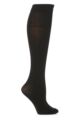 Ladies 1 Pair Trasparenze Jennifer Merino Wool Knee High Socks - Black