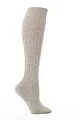 Women's 1 Pair Pantherella 85% Cashmere Rib Knee High - Light Grey