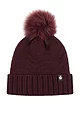 Women's 1 Pack Heat Holders Cotswolds Turnover Pom Pom Hat - Wine
