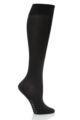 Ladies 1 Pair Falke Cotton Touch Knee High Socks - Dark Navy