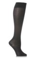 Ladies 1 Pair Falke Cotton Touch Knee High Socks - Black