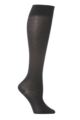 Women's 1 Pair Falke Cotton Touch Knee High Socks - Black