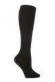 Ladies 1 Pair Pantherella 85% Cashmere Rib Knee High - Black