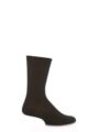 Mens 1 Pair SOCKSHOP Fine Checker Pattern Mercerised Cotton Socks - Grey