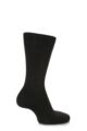Mens 1 Pair Falke Sensitive Berlin Virgin Wool Left and Right Socks With Comfort Cuff - Anthracite Melange