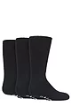 Boys and Girls 3 Pair IOMI FootNurse Cushioned Foot Diabetic Socks - Black