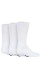 Boys and Girls 3 Pair IOMI FootNurse Cushioned Foot Diabetic Socks - White