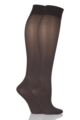 Ladies 2 Pair Iomi Footnurse Energising Compression Socks - Brown