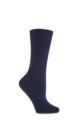 Women's 1 Pair IOMI FootNurse Oedema Extra Wide Cotton Socks - Navy