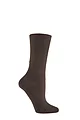 Women's 1 Pair IOMI FootNurse Oedema Extra Wide Cotton Socks - Brown