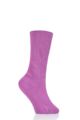 Ladies 1 Pair Iomi Footnurse Oedema Extra Wide Cotton Socks - Pink
