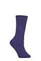 Women's 1 Pair IOMI FootNurse Oedema Extra Wide Cotton Socks - Amethyst