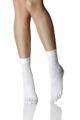 Ladies 1 Pair Iomi Footnurse Toe Socks - White