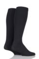 Mens 2 Pair Iomi Footnurse Energising Compression Socks - Black