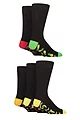Mens 5 Pair SOCKSHOP Wildfeet Bamboo Patterned Socks - Footbed Fruits