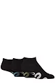 Mens 3 Pair SOCKSHOP Wildfeet Bamboo Trainer Socks - Snakes