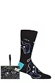 Mens 1 Pair SOCKSHOP Wildfeet Novelty Patterned Bamboo Socks in Gift Box - Game Over