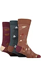 Mens 3 Pair SOCKSHOP Wildfeet  Patterned Novelty Occasion Bamboo Socks - Meat Feast
