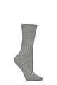 Women's 1 Pair Pantherella Rachel Rib Merino Wool Socks - Light Grey