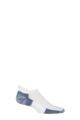 Mens 1 Pair Thorlos Running Rolltop Socks with Thick Cushion - White / Navy
