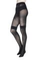 Ladies 1 Pair Jonathan Aston Boot Sock Tights - Black