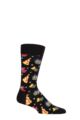 Mens and Ladies 1 Pair Happy Socks Junkfood Gifts Socks - Multi