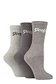 Women's 3 Pair Jeep Cushioned Foot Cotton Boot Socks - Slate / Grey