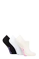 Women's 3 Pair Jeep Bamboo No Show Socks - Cream / Black / White