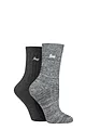 Women's 2 Pair Jeep Performance Polyester Boot Socks - Charcoal / Slate