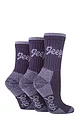 Women's 3 Pair Jeep Luxury Terrain Boot Socks - Lilac / Purple