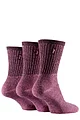 Women's 3 Pair Jeep Vintage Socks - Pink