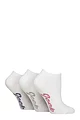 Women's 3 Pair Jeep Fully Cushioned Bamboo Trainer Socks - White