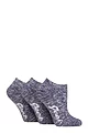 Women's 3 Pair Jeep Fully Cushioned Melange Trainer Socks - Lilac / White