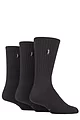 Mens 3 Pair Jeep Vintage Boot Socks - Black / Black