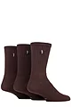 Mens 3 Pair Jeep Vintage Boot Socks - Brown