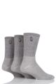 Mens 3 Pair Jeep Vintage Boot Socks - Ecru