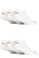 Mens 6 Pair Jeep Performance Trainer Socks - White