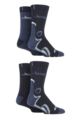 Mens 4 Pair Jeep Performance Boot Socks - Navy