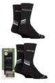 Mens 4 Pair Jeep Performance Poly Gift Boxed Boot Socks - Black