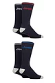 Mens 4 Pair Jeep Cushioned Crew Sports Socks - Navy