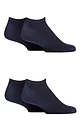 Mens 4 Pair Jeep Cushioned Sports Trainer Socks - Navy