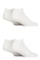 Mens 4 Pair Jeep Cushioned Sports Trainer Socks - White