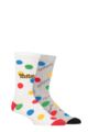 Mens and Women's 2 Pair SOCKSHOP Twister Cotton Socks - Assorted